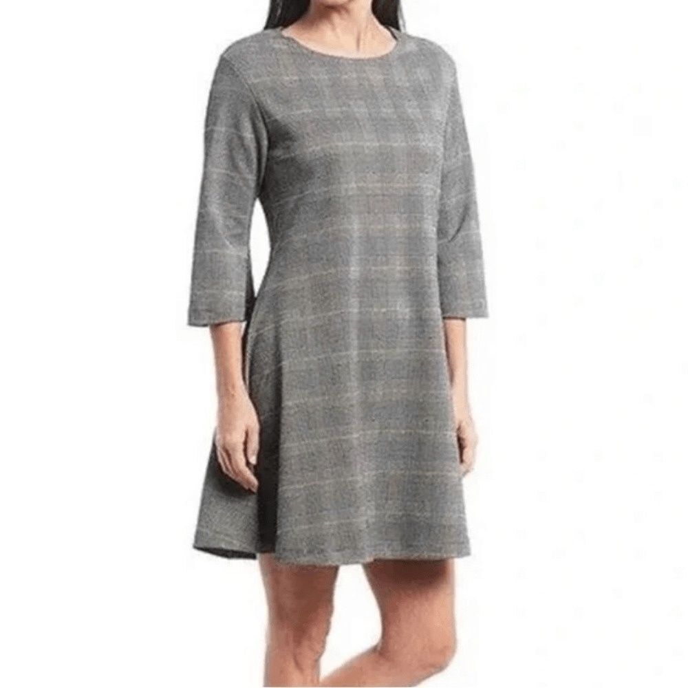 Bryn Walker Irys Carnaby Fit and Flare Shift Plaid Dress size xs